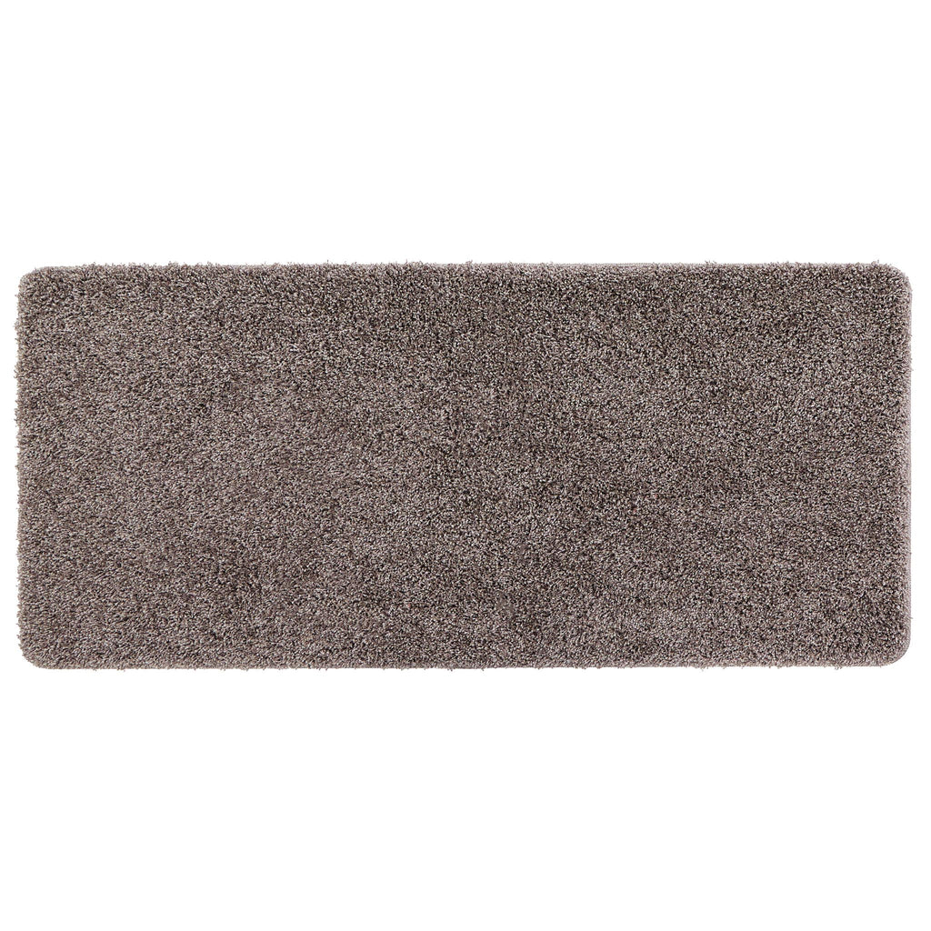 My Rug Mocha Fleck- a washable rug with white and light brown flecks.