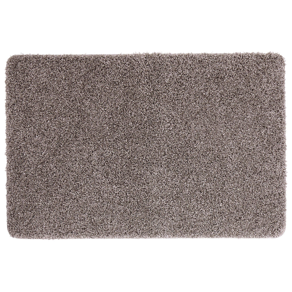 My Rug Mocha Fleck- a washable rug with white and light brown flecks.