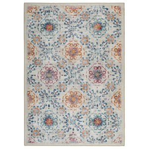 Hug Rug Modern Damask Washable Rug