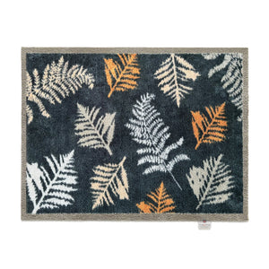 Nature 14 Leaves Navy Washable Doormat 1