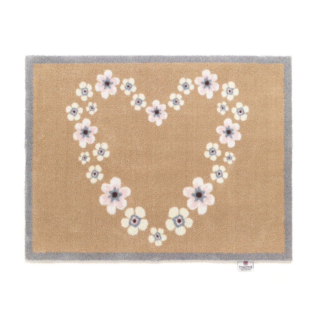 Nature 15 Beige Heart Doormat 1