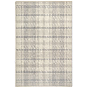 Hug Rug Neutral Isla Plaid Washable Rug