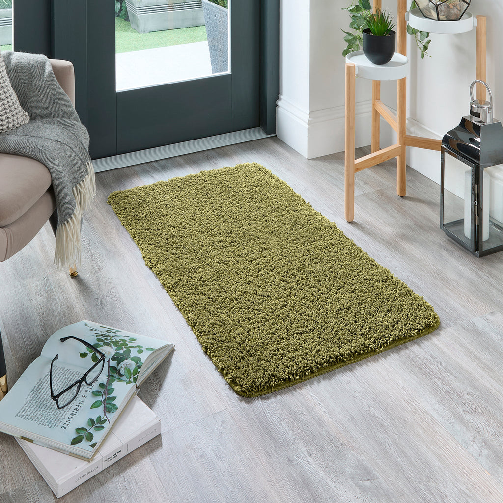My Rug Washable in Olive Green 2