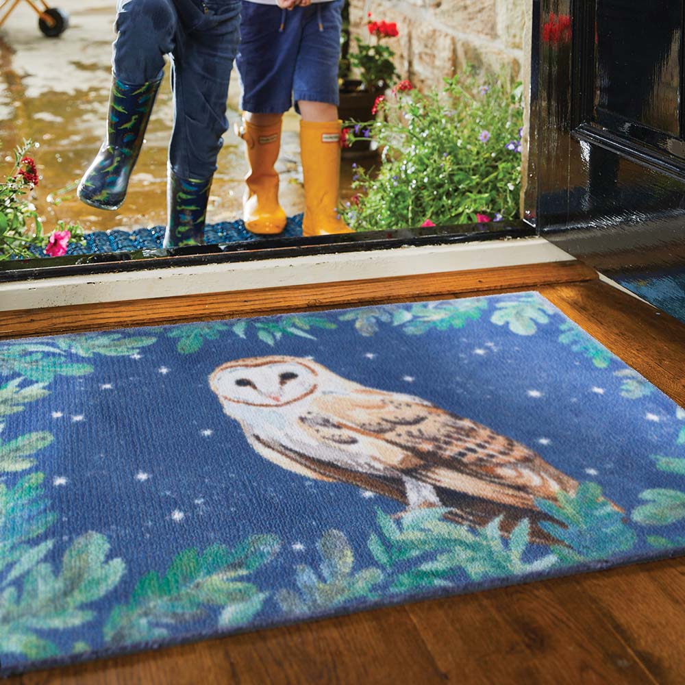 Owl 1 Charity Washable Doormat 2