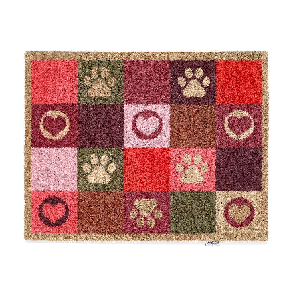Hug Rug Patchwork Paws Washable Doormat