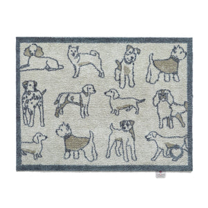 Overhead image of a grey Pet 70 washable doormat from Hug Rug