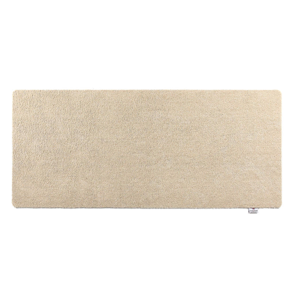 Plain Fleck Beige Washable Runner- a 100% recycled material runner in a solid beige colour.