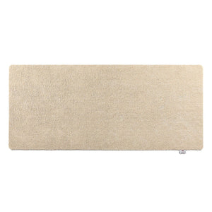 Plain Fleck Beige Washable Runner- a 100% recycled material runner in a solid beige colour.