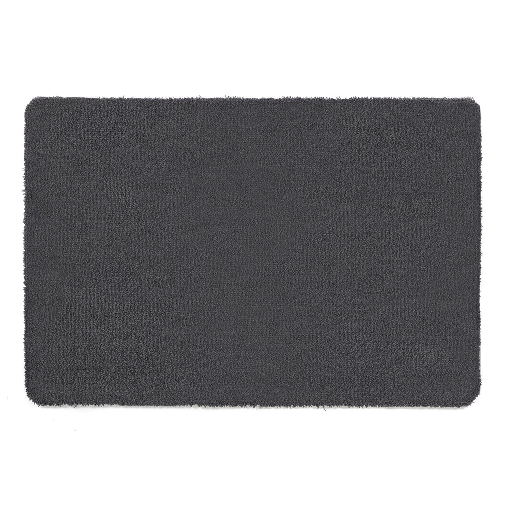 Sense Charcoal Bath Mat- a bath mat made from recycled materials in a solid dark grey.