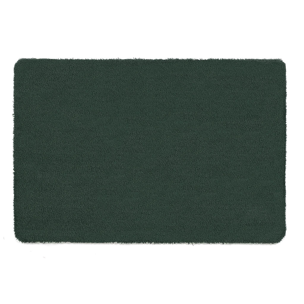 Sense Forest Green Bath Mat- a bath mat made from recycled materials in a solid dark green.