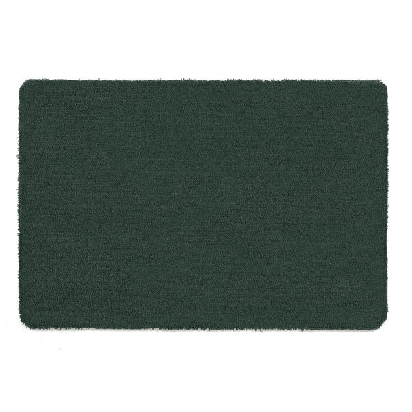 Sense Forest Green Bath Mat- a bath mat made from recycled materials in a solid dark green.