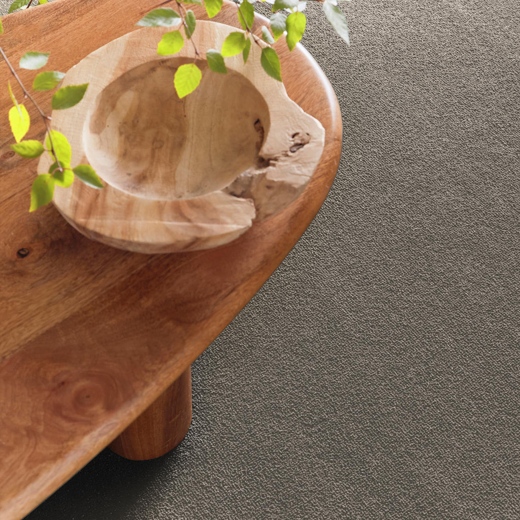 Sense Ghost Grey Washable Runner- a 100% recycled polyester runner in a solid light grey colour.