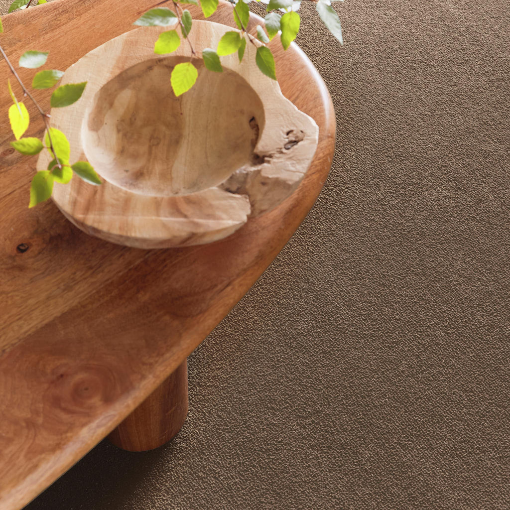 Sense Stone Washable Runner- a 100% recycled cotton runner in a solid light brown colour.