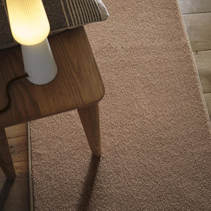 Sense Stone Washable Runner- a 100% recycled cotton runner in a solid light brown colour.