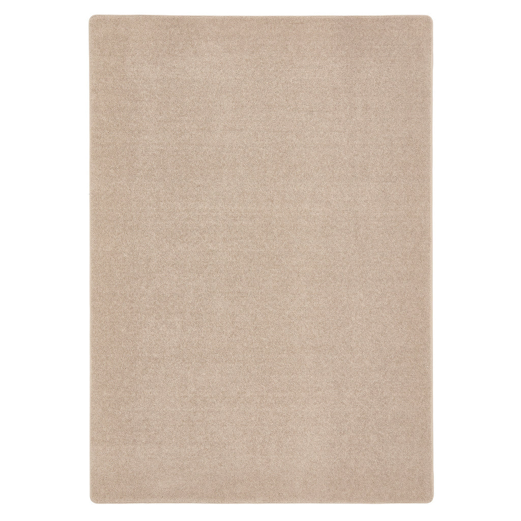 Sense washable rug in beige- a 100% recycled polyester rug.