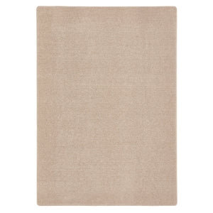 Sense washable rug in beige- a 100% recycled polyester rug.