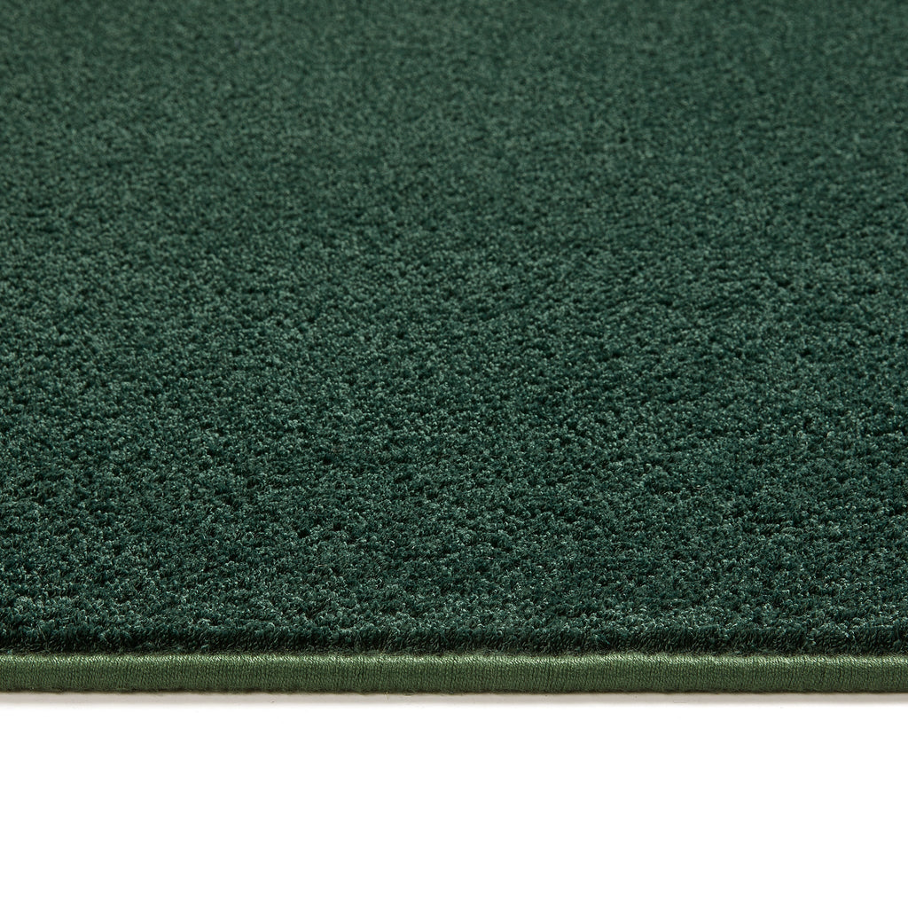 Sense Washable Rug in Forest Green- a 100% recycled polyester rug.