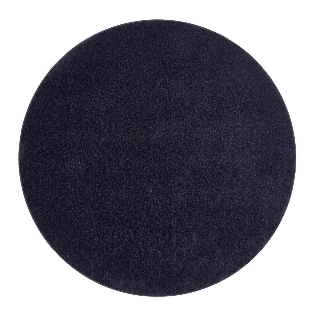 Sense Washable Rug in French Navy Blue- a 100% recycled polyester rug.