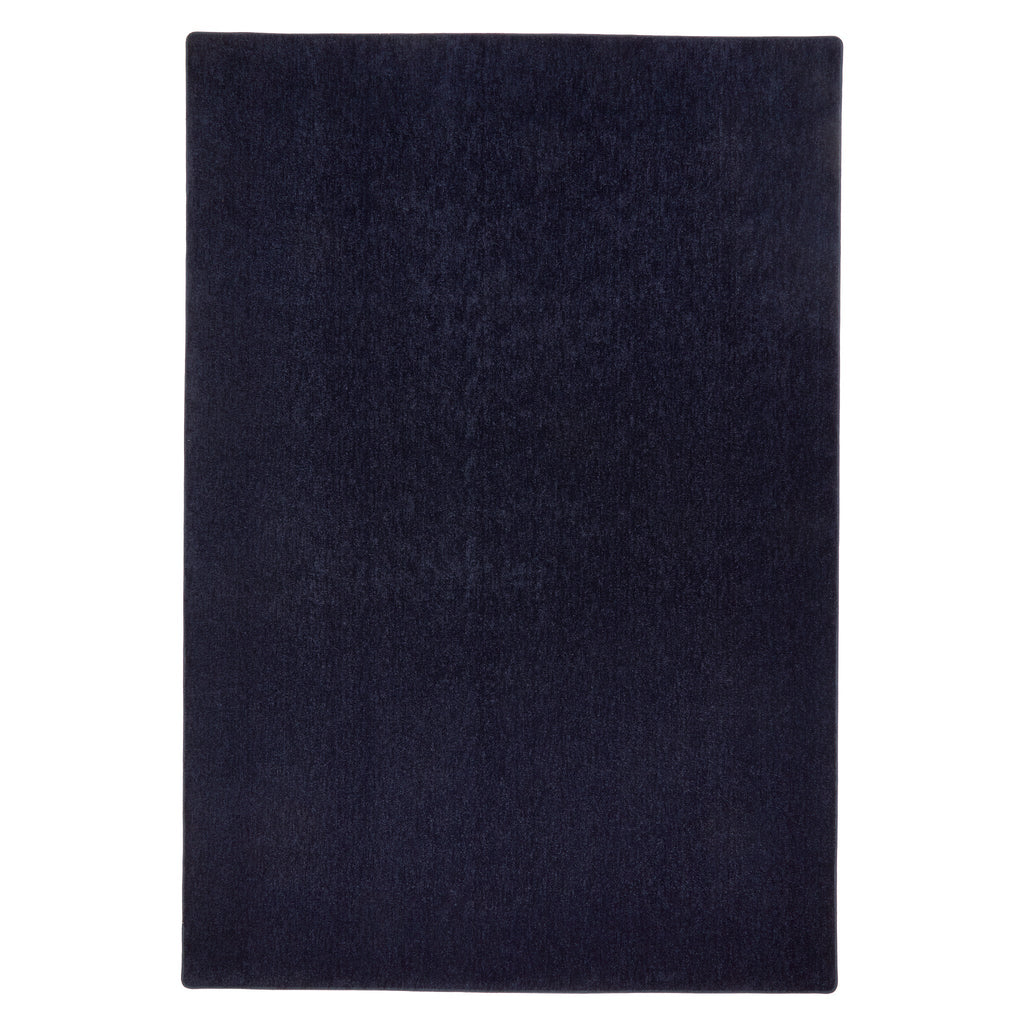 Sense Washable Rug in French Navy Blue- a 100% recycled polyester rug.