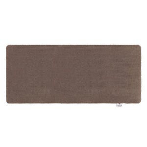 Sense Mink Washable Runner- 100% recycled polyester runner in a solid warm brown tone.