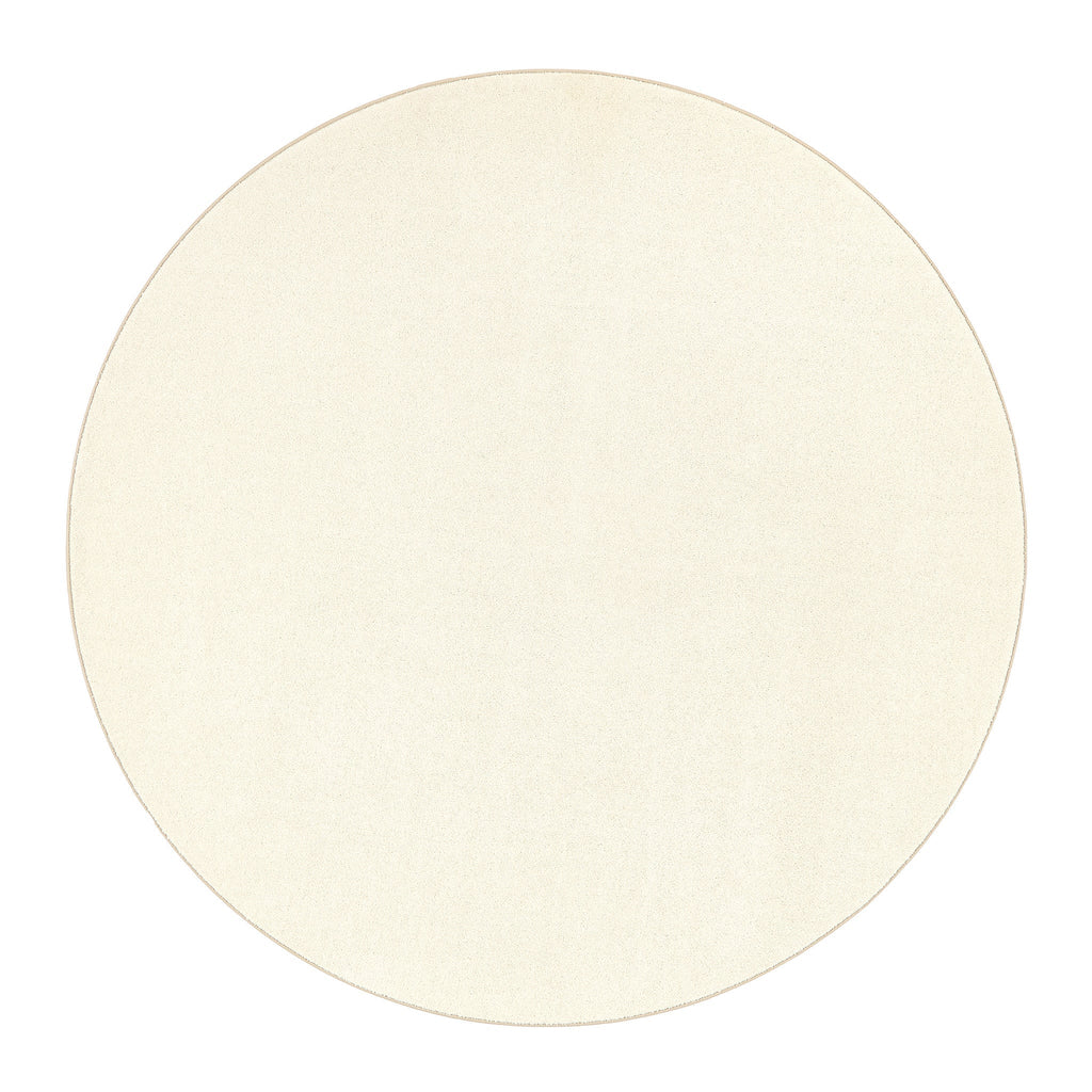 Sense Pumice Stone Washable Rug- a 100% recycled polyester rug in a solid cream colour.