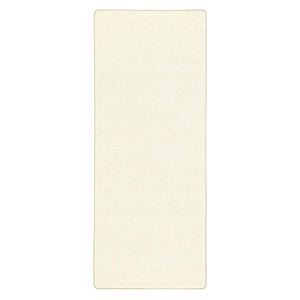 Sense Pumice Stone Washable Rug Runner- a 100% recycled polyester rug runner in cream.