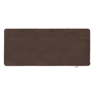 Sense Clove Brown Washable Runner- a 100% recycled polyester runner in a solid dark brown.