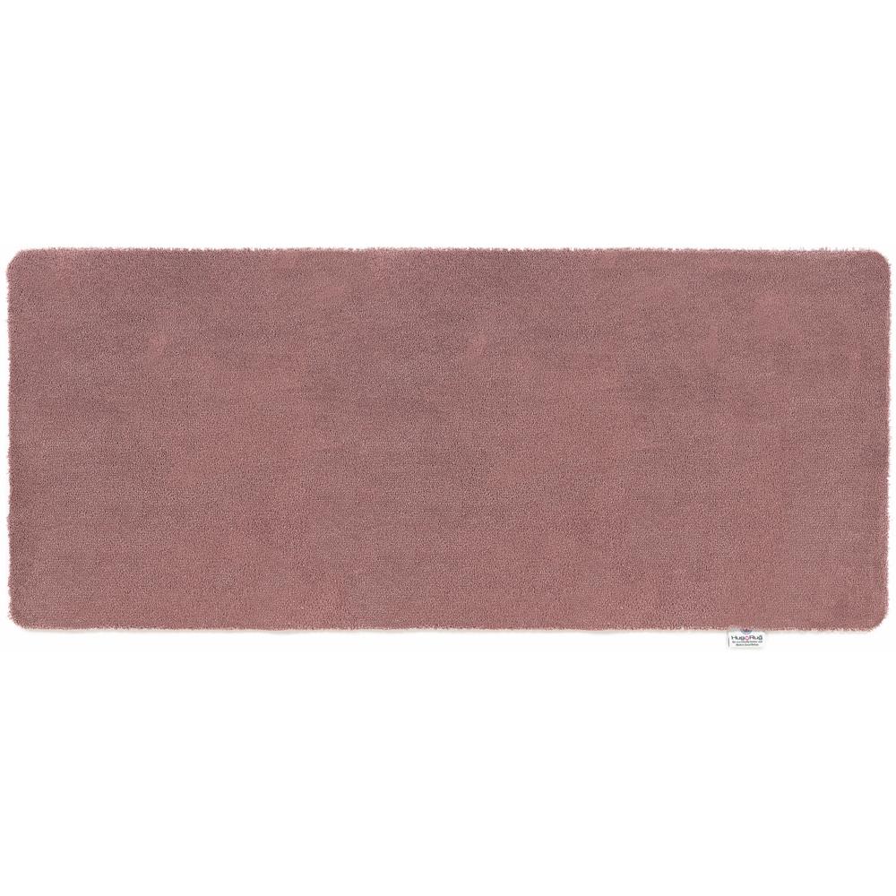 Sense Rose Washable Runner- 100% recycled polyester runner in a solid soft pink mauve tone.