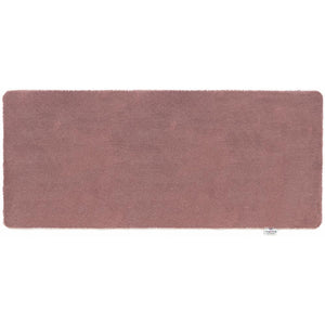 Sense Rose Washable Runner- 100% recycled polyester runner in a solid soft pink mauve tone.