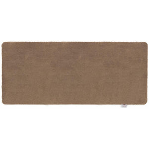 Sense Stone Washable Runner- a 100% recycled cotton runner in a solid light brown colour.