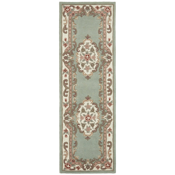 Shensi Aubusson Runner in Green 4