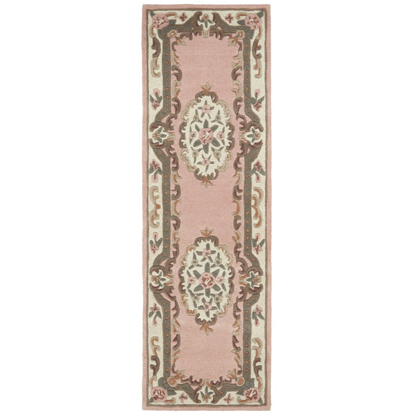 Shensi Aubusson Runner in Pink 4