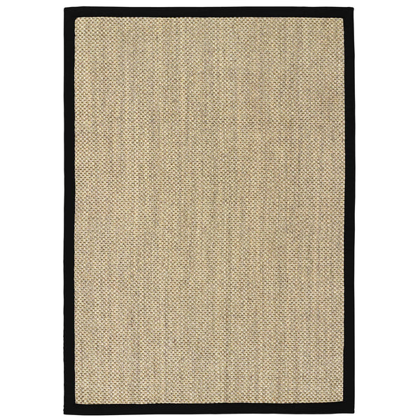Sisal Rug- 100% Sisal rug with a black border.
