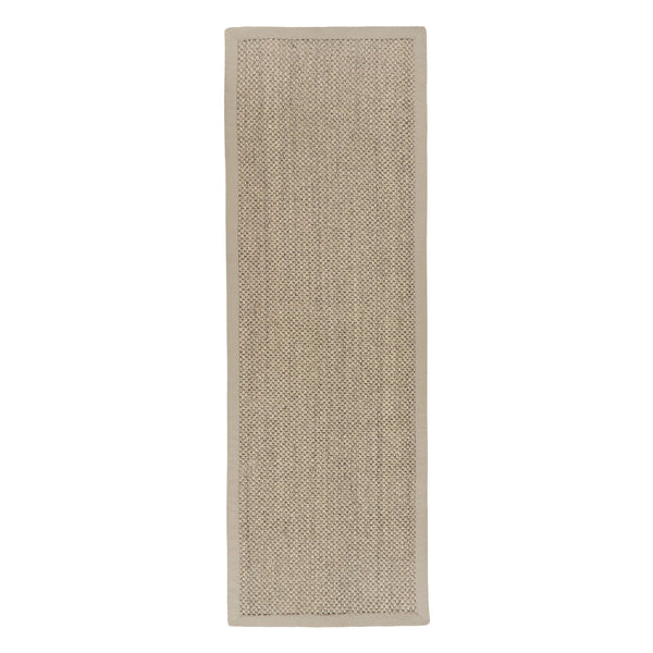 Sisal Light Beige with Sand Border Rug Runner