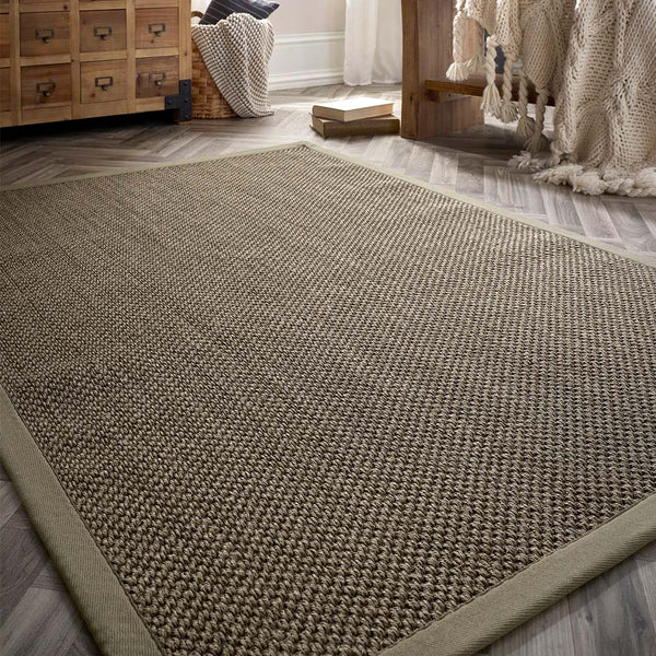 Sisal Rug Green with Sage Green Border 2