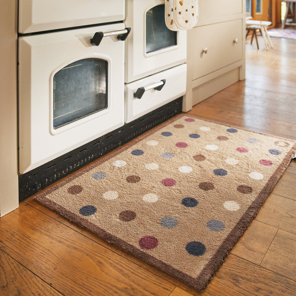 Spot 10 Brown Washable Doormat