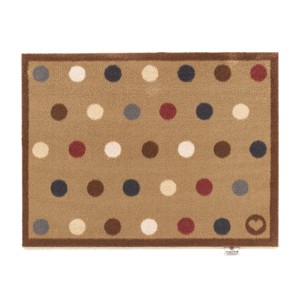 Spot 10 Light Brown Washable Doormat 1