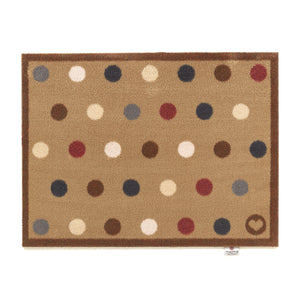 Spot 10 Light Brown Washable Doormat 1