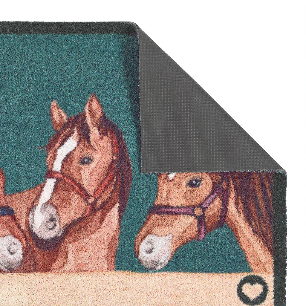 Stable Horses Washable Doormat 4
