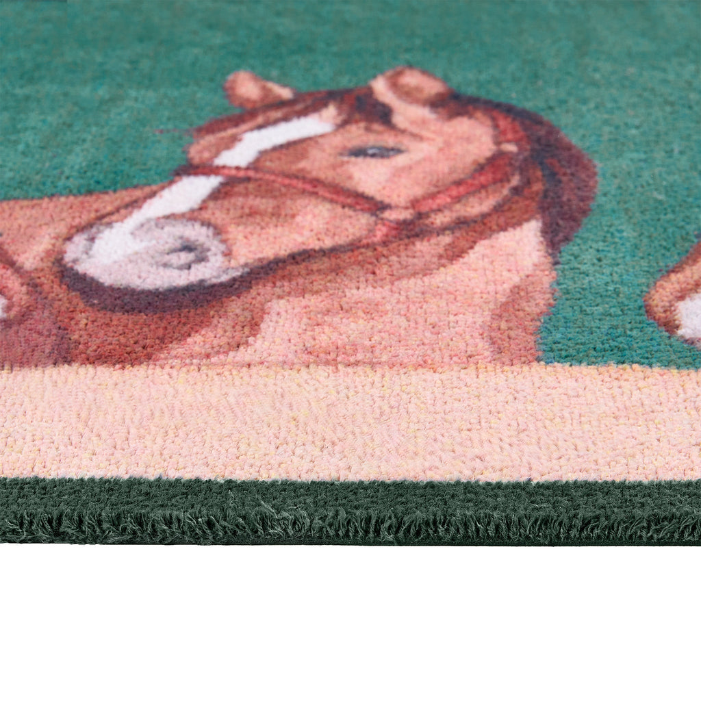 Stable Horses Washable Doormat 3