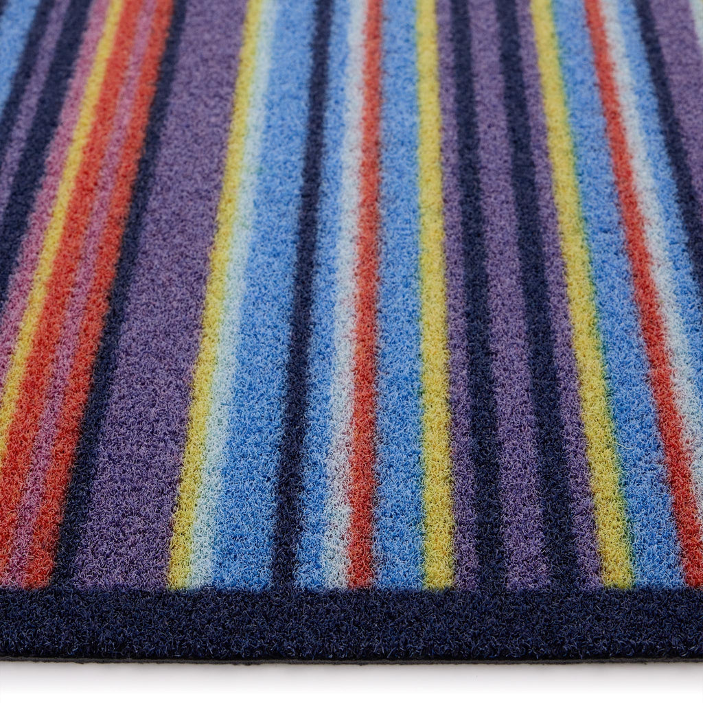Stripe 85 Outdoor Doormat- 100% recycled nylon outdoor doormat featuring a striped design.