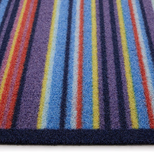 Stripe 85 Outdoor Doormat- 100% recycled nylon outdoor doormat featuring a striped design.