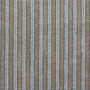 Stripe 83 Beige Blue Washable Doormat 3