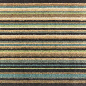 Stripe 84 Blue Green Washable Doormat 5