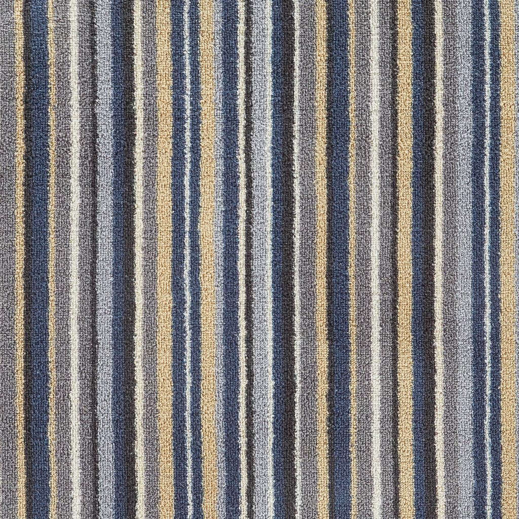 Stripe 88 Blue Grey Washable Doormat 3