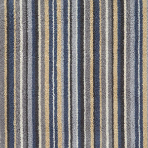 Stripe 88 Blue Grey Washable Doormat 3