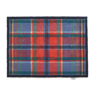 Tartan - Red/Blue Washable Doormat 1
