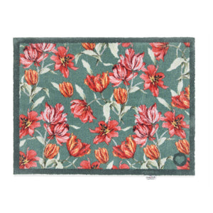 Tumbling Tulips Washable Doormat 1