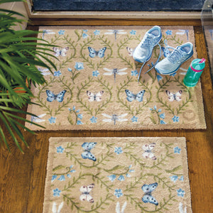 Wild Meadow Beige Green Doormat Lifestyle 5