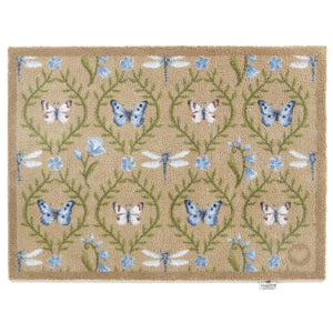 Wild Meadow Beige Green Doormat 1